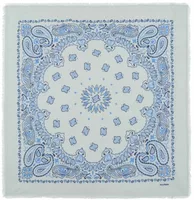 Cashmere Bandana Hachiko Bico Silver Blue