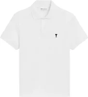 Ami Paris Ami De Coeur Short Sleeve Polo White