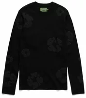 Denim Tears Cotton Wreath Thermal Long Sleeve Black Mono