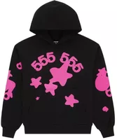 Sp5der Angel Number Beluga Hoodie Black