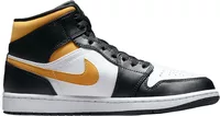 Nike Air Jordan 1 Mid White Pollen Black