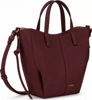Polène Cyme Tote Nano Edition Textured Black Cherry