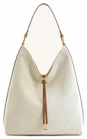 Shoulder Bag Brown Canvas