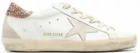 Golden Goose Super-Star Suede Star Peach Pink Glitter Heel Tab (W)