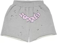 Sp5der OG Web Logo Sweatshort Heather Grey