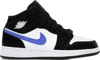 Nike Air Jordan 1 Mid Black Racer Blue White (GS)