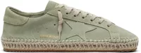Golden Goose Super-Star Sage Green Suede Tone-on-Tone Suede Star Rope Sole (W)