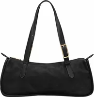 Longchamp Looong L Shoulder Bag Black