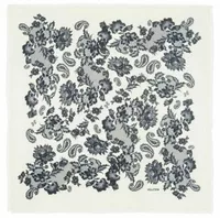 Large Bandana Hachiko Lace White – Black