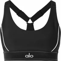 Alo Yoga Airlift Suit Up Sports Bra Black White