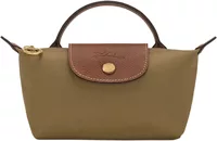 Longchamp Le Pliage Original Pouch With Handle Olive