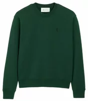 Ami Paris Ami De Coeur Cotton Sweatshirt Bottle Green/Black