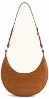 Saddle Bag Acorn Brown Croc