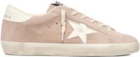 Golden Goose Super-Star Powder Pink Suede White Star Powder Pink Heel Tab (W)