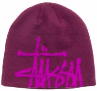 Stussy Brushed Out Basic Skullcap Plum