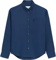 Ami Paris Ami De Coeur Boxy Embroidered Shirt Blue
