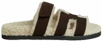 Hermes Chypre Sandal Marron Ebène Suede Goatskin