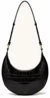 Saddle Bag Black Croc