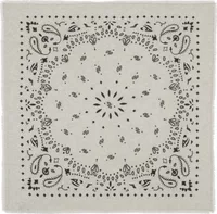 Cashmere Bandana Hachiko Oats White
