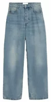 Baggy-Fit Cotton Jeans L32 Used Blue