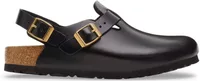 Birkenstock Tokio II Natural Leather Black New Dressy Leather