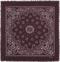 Cashmere Bandana Hachiko Burgundy