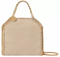 Stella McCartney Falabella Tiny Tote Bag Clotted Cream