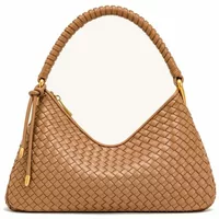 Woven Shoulder Bag Camel