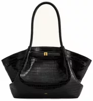 JW PEI Hana Large Tote Bag Black Croc