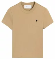 Ami De Coeur Cotton T-Shirt Mastic Beige/Black (W)