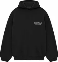 Fear of God Essentials Fleece Hoodie (FW24) Black