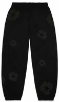 Mono Cotton Wreath Sweatpants Black