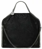 Stella McCartney Falabella Fold-Over Tote Bag Black