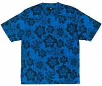 Stussy Lazy Floral Tee Sport Blue