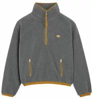 Fleece Vareuse with Ami Patch Ash Grey