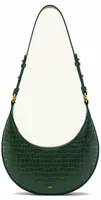 Saddle Bag Dark Green Croc