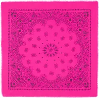 Cashmere Bandana Hachiko Bico Neon Pink
