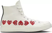 Converse Chuck Taylor All Star 70 Hi Comme des Garcons PLAY Multi-Heart White