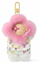 Louis Vuitton x Takashi Murakami Vivienne Cuddle Bag Charm Multicolored