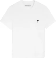Ami Paris Ami De Coeur Cropped T-Shirt White