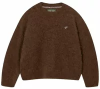 Alpaca Knit Sweater Brown