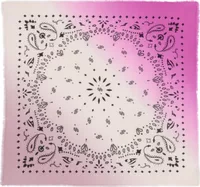Cashmere Bandana Hachiko Dip Dye Pink Ballerina