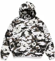 Cotton Wreath Hoodie Snow Camo