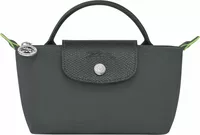 Longchamp Le Pliage Green Pouch With Handle Graphite