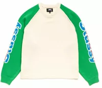 Stussy Two Tone Raglan Sweater Natural