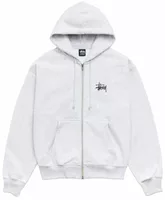 Basic Stussy Zip Hoodie Ash Heather