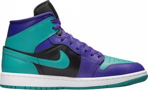Nike Air Jordan 1 Mid Black Grape (W)