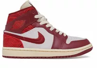 Nike Air Jordan 1 Mid SE Tiki Leaf Team Red (W)