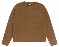 Stussy Merino Roll Neck Sweater Brown