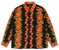 Hawaiian Floral Shirt Black